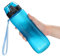 OLDLEY 750ml/25oz Water Bottles with Straw BPA Free Tritan Water Bottles for Gym School Sports Travel Leakproof Time Markings Drink Bottles Reusable Hydrate for Adult Kids Women Men(Blue, 1 Lid)