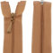 Aerzetix - C61121 - Set di 10 Cerniere Invisibili separabili 35cm - Colore: tegola Marrone - con tiretto/cursore Palla da Rugby - Cerniera Lampo - Rete e fermate in plastica