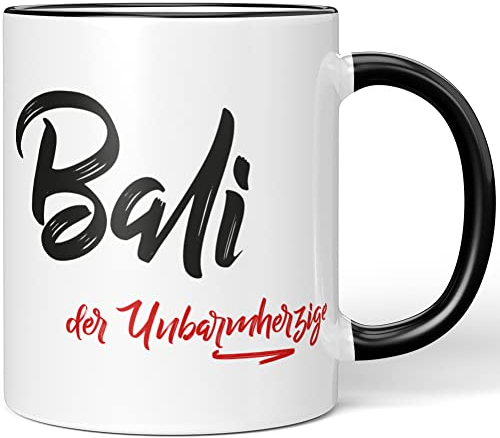 JUNIWORDS Tasse, Bali, der Unbarmherzige, Schwarz (5214379)