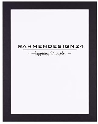 Rahmendesign24 Cadre photo London 70 x 100 cm, noir mat, cadre amovible, cadre pour poster, puzzle