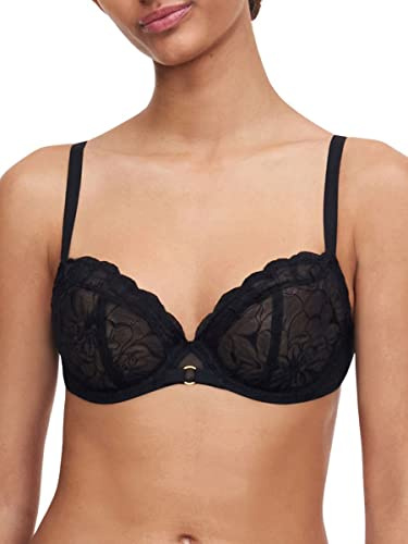 Chantelle Fleurs Covering Bügel-BH, Schwarz , 75G