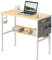 CubiCubi Schreibtisch, 80 x 40 cm Computertisch, Schreibtisch Klein PC-Tisch Stabil, Hellbraun