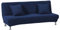 Sofabezug ohne armlehnen Stretch Armlose sofaüberwurf Sofahusse Ohne Armlehne 2 sitzer Sofa Abdeckung Schlafsofa bezug Marine, kein Kissenbezug