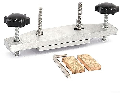 DAZZLEEX Maple alumium Guitar Bridge Caul Clamp, Guitar Bridge Clamp for Acoustic Classical Guitars Luthier Tools With Wrench(B)