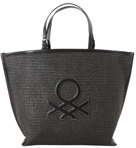 United Colors of Benetton Damen 6xz5dy04u Tasche, Schwarz