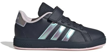 adidas Unisex Kinder Grand Court 2.0 Shoes Children, AURINK/IRIDESCEN/CLEARPINK, 34 EU
