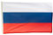 Klartextilien Russland Flagge, Russische Fahne aus Wasserfestem Polyester, Hochwertiger Druck mit Leuchtenden Farben, für Innen & Außen Geeignet, Weiß, Blau & Rot, 60 x 90 cm
