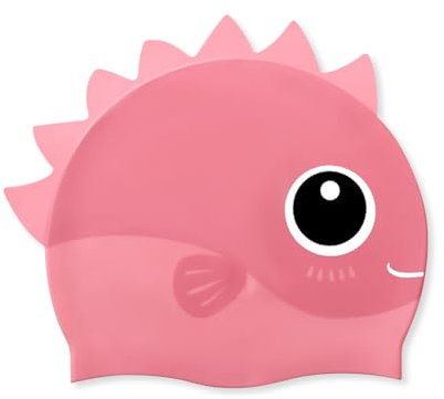 OLYSPM Cuffia Piscina Bambino,Cuffia Piscina Bambina,Cuffia Nuoto,Cuffie Nuoto Impermeabile e Antiscivolo per Bambini e Bambine,Cuffie Piscina in Silicone Resistente da 3 a 12 anni