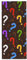 EgoMed Handtuch 30 x 70 cm, Handtuch, weiche Badehandtücher für Küche, Hotel, Fitnessstudio, Waschküche, buntes Fragezeichen