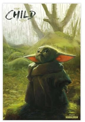 Star Wars The Mandalorian Poster (2) Leinwandposter Schlafzimmer Dekor Sport Landschaft Büro Zimmer Dekor Geschenk Unframe-Stil 30 x 45 cm