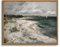 InSimSea Gerahmte Leinwand-Wandkunst, Vintage-Dekor, rustikale Küstenwandkunst für Wohnzimmer, Sturmwolken, Meer, Ölgemälde, Bilder für Badezimmer, Landhaus-Wandkunst für Esszimmer, 27,9 x 35,6 cm