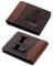 OTXIXTO Personalisierte Bild Bifold Leder Brieftasche für Männer Personalisierte Gravur Foto/Initial/Name/Text Herren Geldbörsen für Papa Ehemann Sohn Trauzeugen Freund Geschenk (Stil B: Dunkelbraun)