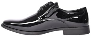 Scarpe Uomo Eleganti Lucide Inglesine Derby con Lacci Verniciate
