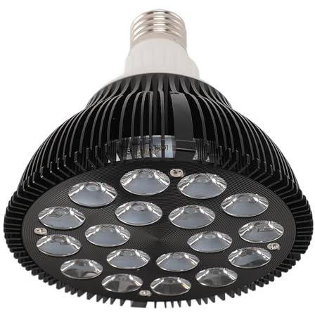Fabater Lampada LED per Acquario, Lampadina da 18W per Barriera Corallina, Marino Dimmerabile a Spettro Completo per Acquari di Pesci Corallini D'acqua Salata, Lavorare con Presa E26 E27