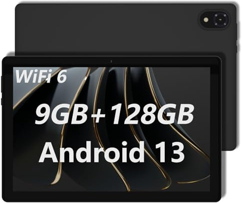 DOOGEE U10 10 Zoll Tablet, Android 13, 9GB RAM+128GB ROM/TF 1TB, WiFi 6, Bluetooth 5.0, 5060mAh Akku, 8MP+5MP Kamera, Grau
