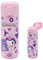 Anime Botella Termica,420ML Kawaii Botella Agua Acero Inoxidable Botella agua Niños, Reutilizable Botella de Agua para Niños, a Prueba de Fugas, para Deporte Gimnasio Viaje Colegio,purple