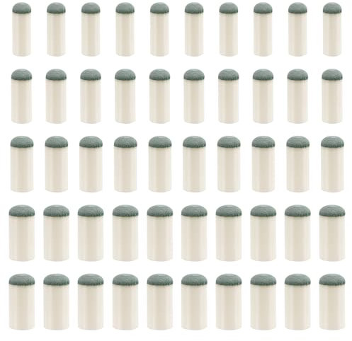 50pz Punte di Ricambio per Stecche da Biliardo, 4 Misure Punte per Stecche da Biliardo Punte per Bastoncini da Piscina Punte del Bastone da Biliardo per Biliardo