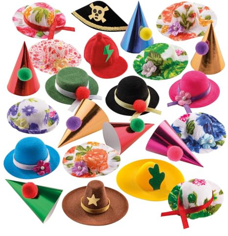 Günthart 20 Hütchen Party, Fasnacht, Karneval, Fasching, Halloween für KLEINGEBÄCK - bitte Größe beachten 50 mm Höhe, 1er Pack (20 Stück)