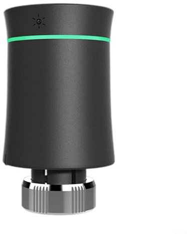 Smart Thermostatic Radiator Valve, For ZigBee For Tuya Programmable Radiator Temperature Controller With Capacitive Touch Buttons And Voice Control(Black)