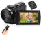 Camcorder Video Camera Full HD 1080P 30FPS 16X Digital Zoom Digital Camera vlogging Camera for YouTube 3.0 inch LCD 270 Degree IPS Screen LED with 2 Batteries Gift