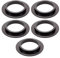 5 Pcs Sink Plug Rubber Seal,for Franke O-Rings Washers Spacer Gasket Pop Up Basin Sink Waste Fitting,for Basket Strainer 78 79 80 82 83mm Kitchen Drain Sealing Universal Replacement Accessories(Black)