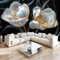 NAWVNMI Papier peint à fleurs 3D, papier peint à décoller et à coller, 200 x 140 cm, papier peint à fleurs blanches, papier peint autocollant amovible pour chambre à coucher, papier peint décoratif