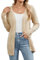 Famrrifuu Cardigan Donna Lungo Estivo Primavera Leggero Maniche Lunghe Giacca Elegante Cardigan in Maglia Sciolto, Albicocca, L