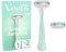 Gillette Venus Smooth Sensitive Damenrasierer mit wiederverwendbarem Handstück 2 Ersatzklingen
