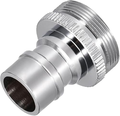 Adattatore per rubinetto, adattatore per rubinetto per rondella portatile, collegamento adattatore a scatto per lavastoviglie, ottone cromato, 5/16-27 maschio o 55/64-27 femmina, aeratori per