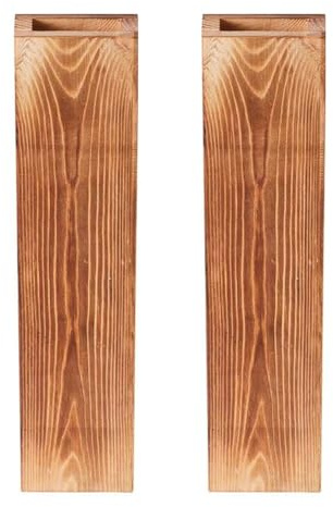 Kivivaka Lot de 2 pots de fleurs muraux élégants en bois pour petits appartements