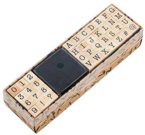 40-teiliges Stempel Set Für Handgemachte Karten DIY Projekte Mit Alphabet Zahlen Und Symbolen Ideal Für Bastler Künstler Und Kreative Gestaltungsarbeiten(Enthält keine Tintenbestandteile)