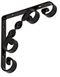 Decorative Shelf Bracket, 10 x 10 cm, Shelf Bracket, Shelf Bracket, Shelf Support, Black