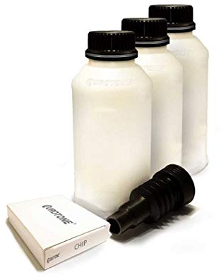 3X Müller Printware Nachfüll Toner + Chip für HP Laserjet Professional P 2011 2012 2013 2014 2015 d x DN n füllt Q7553X 53X