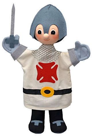 MUBRNO 26196A Ritter Textilhandpuppe, Mehrfarbig, 32 cm