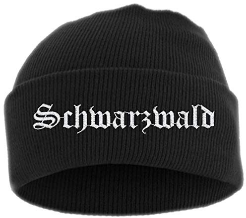 HB_Druck Schwarzwald Umschlagmütze - Mütze - Bestickt - Einheitsgröße Schwarz