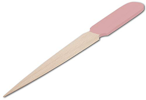 HOFMEISTER® Brieföffner 21 cm aus Holz mit Farbigem Griff (Hellrosa)