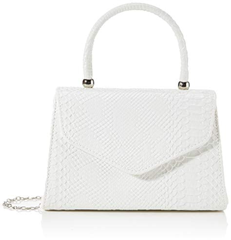 SwankySwans Women's Lucy Clutch Bag, White, S UK