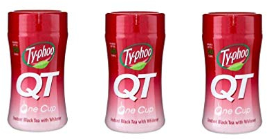 Typhoo QT Instant Black Tea with Whitener 125g - Please Choose an Option (Pack of 3)