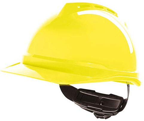 MSA V-GARD 500 Vented Safety Helmet Hard Hat MSAGV4 Colour=Hi Viz Yellow