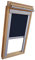 Verdunkelungsrollo THERMO Alu-Rückseite für VELUX Dachfenster TYP GGL/GPL/GGU/GPU - F08 - Farbe Blau - mit Aluminium Seitenschienen - KLICK Montage