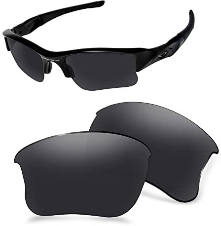 AOZAN ANSI Z87.1 Ersatzgläser kompatibel mit Oakley Flak Jacket XLJ OO9009 Sonnenbrille, A003EU-OBLACK, A003EU-OBLACK