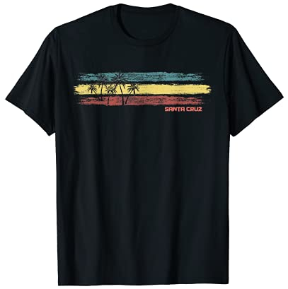 Vintage Santa Cruz Retro Surfer Beach Santa Cruz Kalifornien T-Shirt