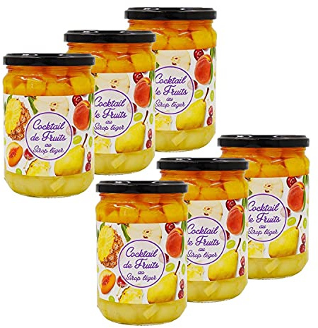 Agidra Lot 6x Cocktail De Fruits Au Sirop Léger - Pot 560