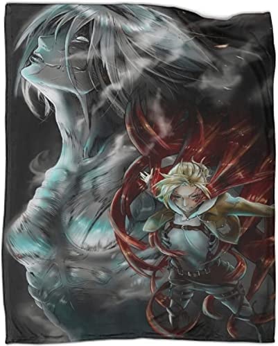Attack On Titan Anime 3D-Digitaldruck Flanell Ultraweiche Micro-Fleece-Decke Pflegeleicht