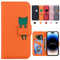 Kedic iPhone 14 Pro Case, iPhone 14 Pro 5G phone case with card holder, Flip Wallet phone cases for iPhone 14 Pro 6.1 2022 [Drop Protection, Non-slip,Shockproof] (Orange)
