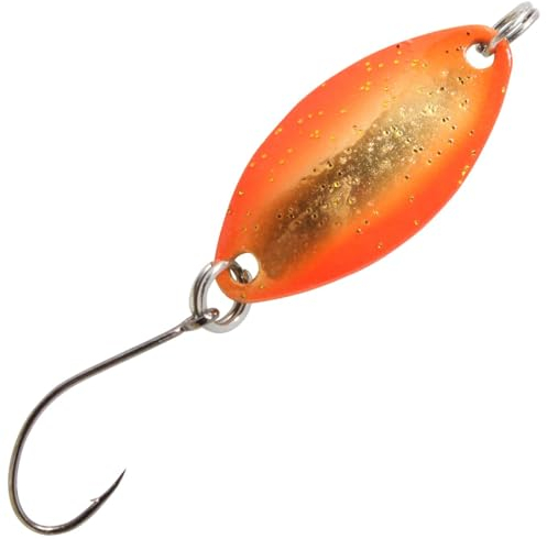 FTM Spoon Jife 2g 2,5cm - Forellenblinker, Farbe:orange-goldfarben m. Glitter/goldfarben