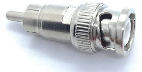 DRUT BNC Male to RCA Phono Male Plug Connector CCTV Camera Cable Video Adapter