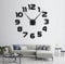 R&M ORIENT® Orologio da Parete 3D Grande Moderno Mute Fai da Te - Regalo Decorativo di Lusso - Adesivo da Parete per Ufficio, Soggiorno
