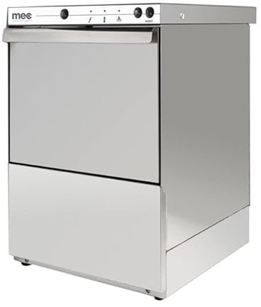 Lave-Vaisselle Professionnel Triphasé t500-trif-dd avec Doseur de Produit de Lavage et de Rinçage - 3180 w - MEC