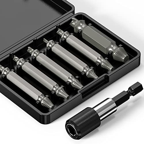 ANROI Tap Extractor Set,6-teiliges Schraubenentfhexagonal, ¡Quita tornillos dañados fácilmente